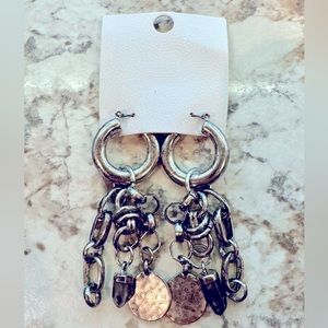 FREE PEOPLE dangle gemstone earrings. Brand new